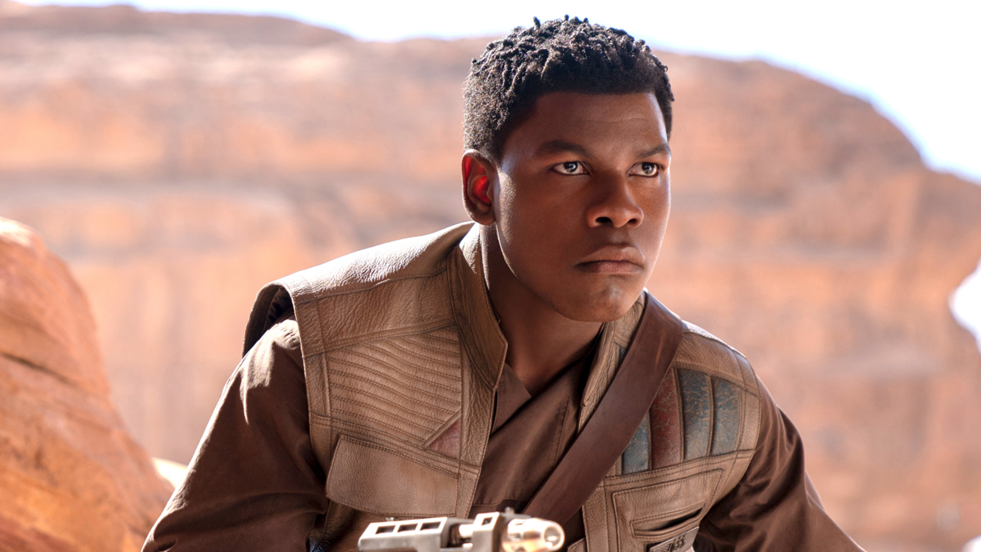 Imagem do ator John Boyega em Star Wars