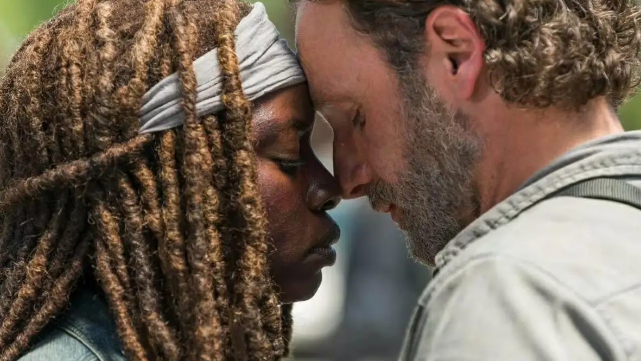 Imagem de Rick Grimes e Michonne em The Walking Dead
