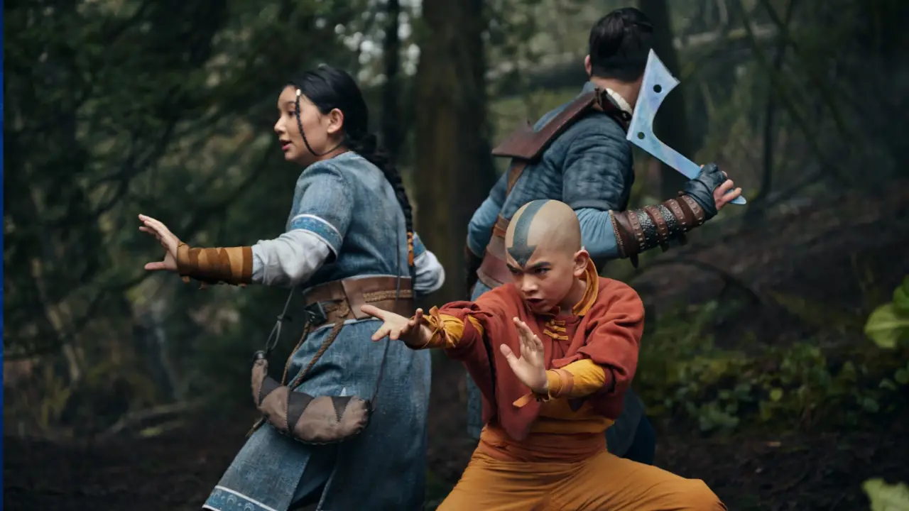 Imagem de Aang, Katara e Sokka em Avatar: O Último Mestre do Ar