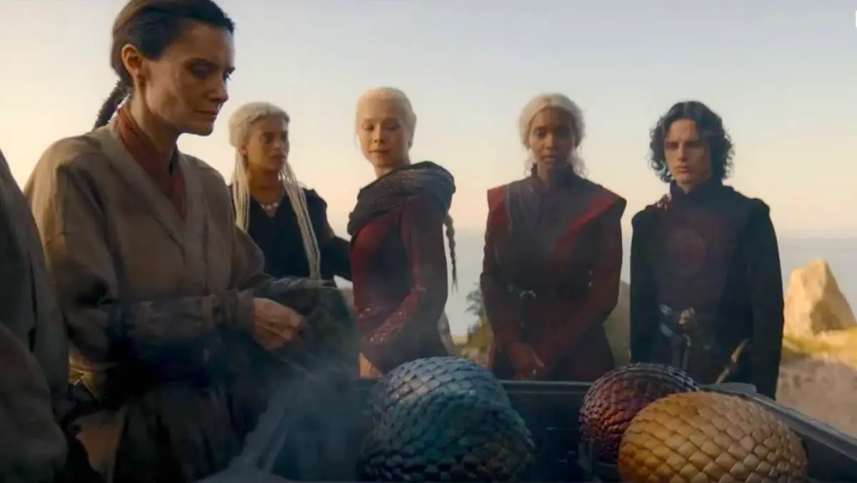Os ovos dos dragões de daenerys em a casa do dragão 2ª temporada