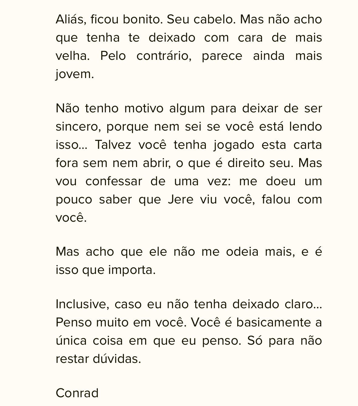 Carta de Conrad para Belly - 4
