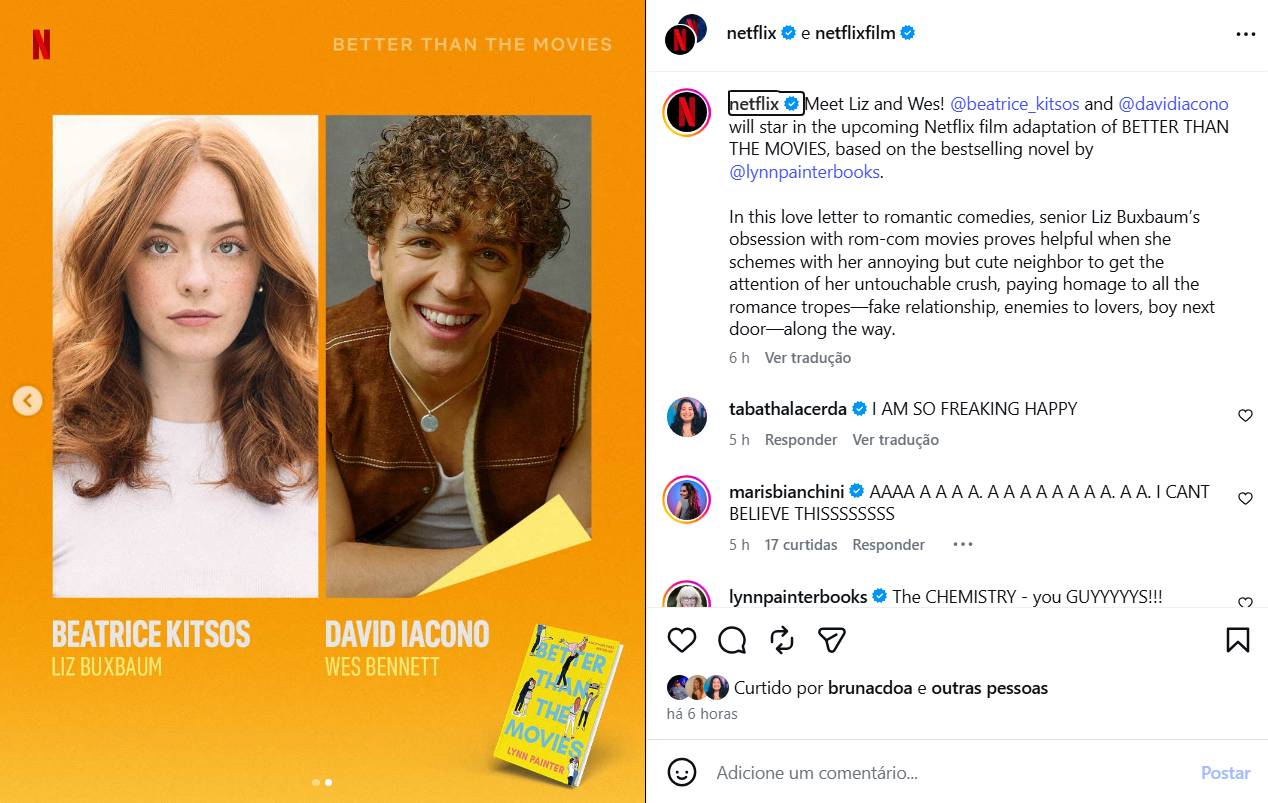 Melhor do que nos filmes